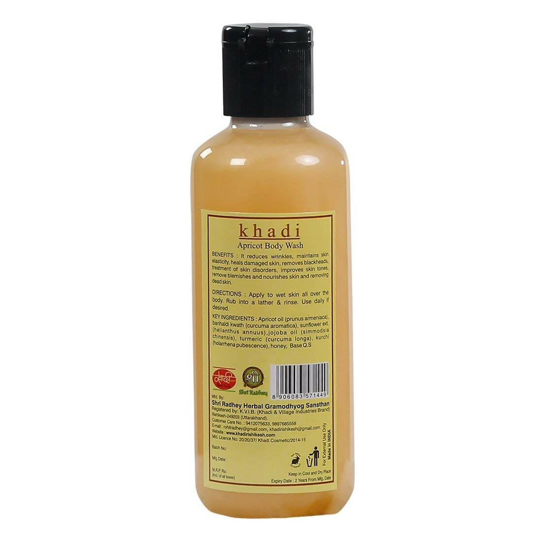 Khadi Rishikesh Herbal Apricot Body Wash