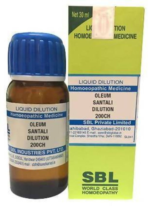 SBL Homeopathy Oleum Santali Dilution - Limited Time Offer