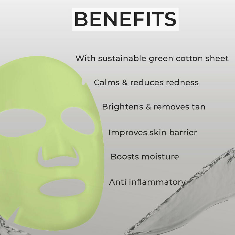 Professional O3+ Cicalm Glow Sheet Mask With Cica For D-Tan & Glow