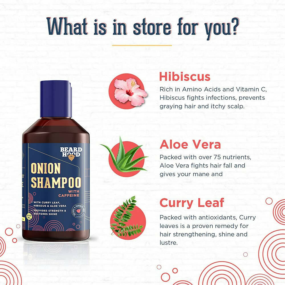 Beardhood Onion Shampoo With Caffeine