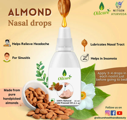 Oilcure Almond Oil Nasal Drop