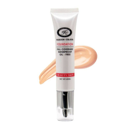 Fashion Colour Oil Free Full Coverage Waterproof Foundation-Shade 01