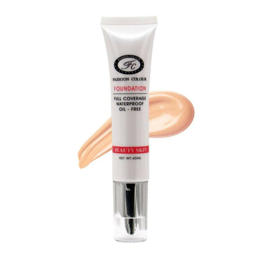Fashion Colour Oil Free Full Coverage Waterproof Foundation-Shade 01