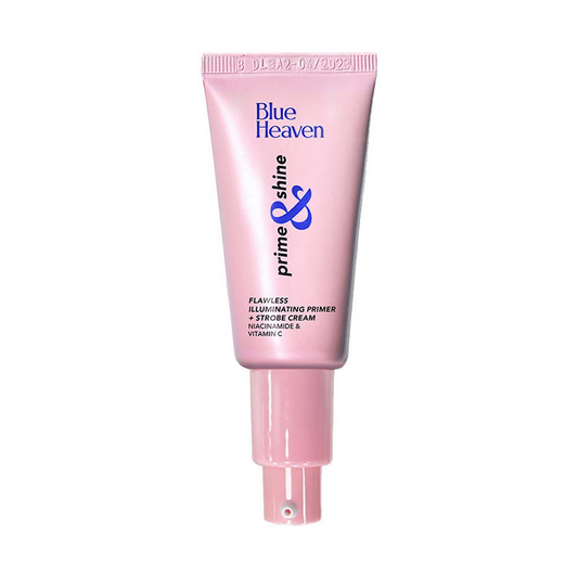 Blue Heaven Prime & Shine Flawless lluminating Primer & Strobe Cream - Silver Pink