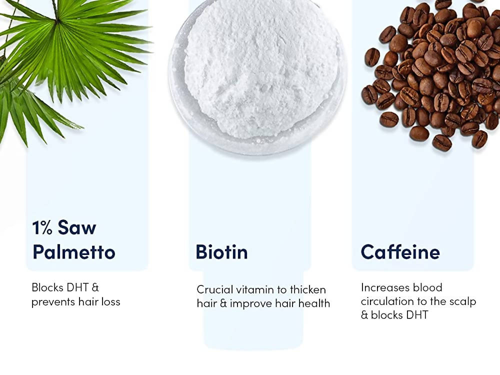 Man Matters Anti Hair Fall DHT Blocking Shampoo With Argan Oil, Biotin, Caffeine