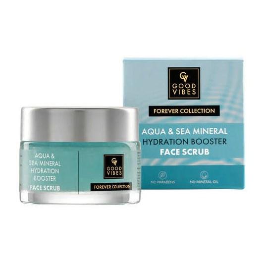 Buy Good Vibes Aqua & Sea Mineral Hydration Booster Face Scrub from DrMediCart, Ship from India to USA