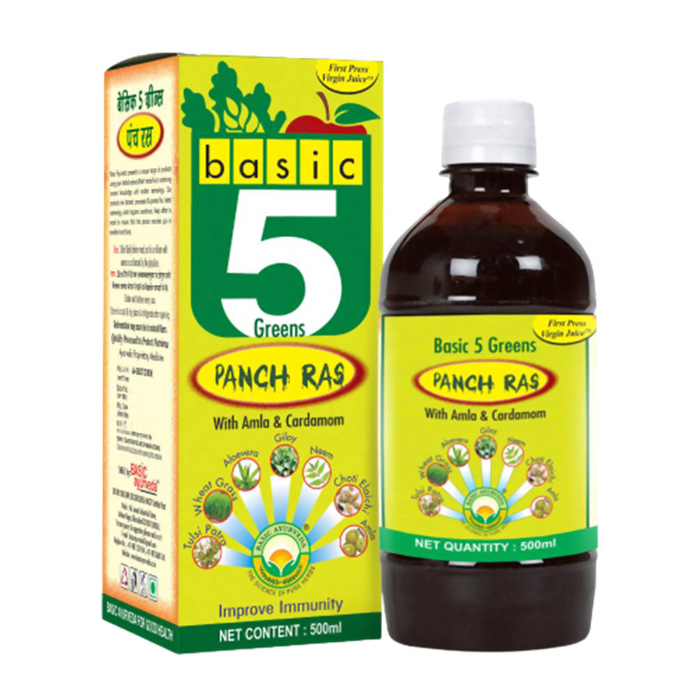 Buy Basic Ayurveda Basic 5 Green Panch Ras from DrMediCart, Ship from India to USA
