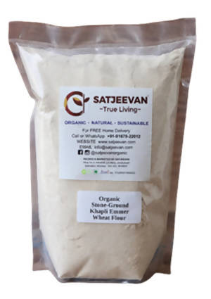 Buy Satjeevan Organic Stone-Ground Khapli Emmer Wheat Flour from DrMediCart, Ship from India to USA