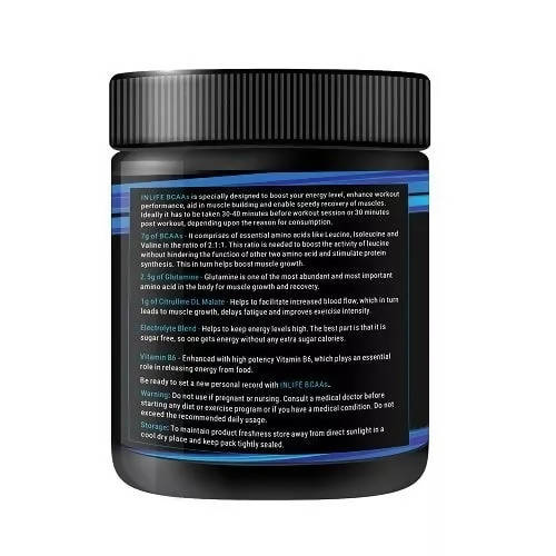 Inlife BCAAs Powder Orange Flavour