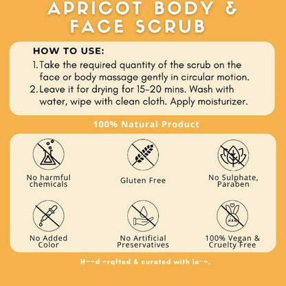 Organicos Apricot Face & Body Scrub