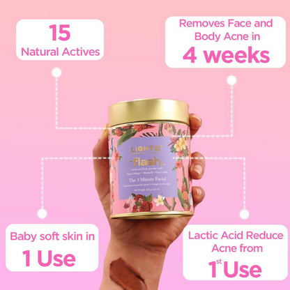 Light Up Flash Facial And Body Powder Wash