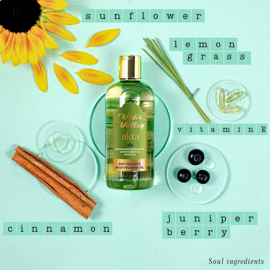 Vedic Valley Stress Relieving Lemongrass Body Massage Oil - Drmedicart