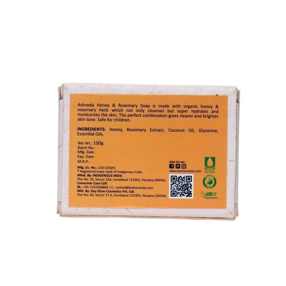 Keshananda Ashveda Honey & Rosemary Soap