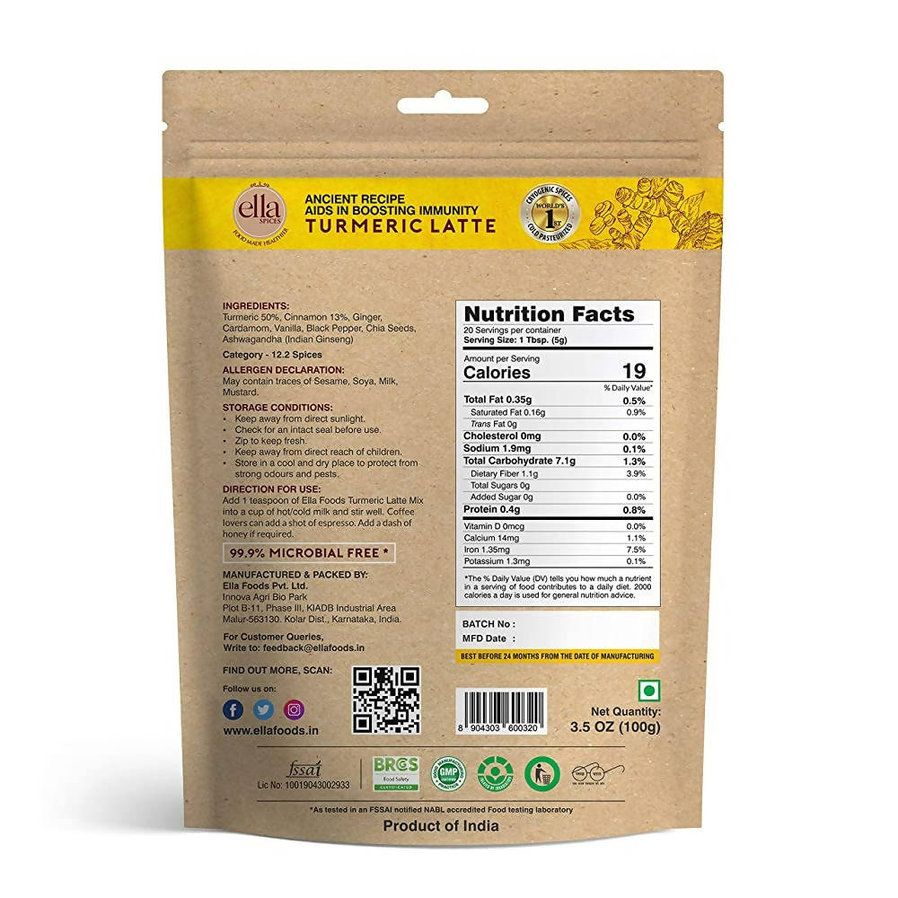 Ella Foods Turmeric Latte