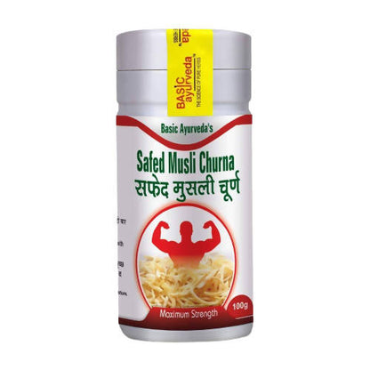 Buy Basic Ayurveda Safed Musli Churna from DrMediCart, Ship from India to USA