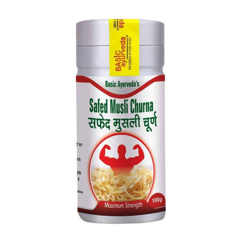 Buy Basic Ayurveda Safed Musli Churna from DrMediCart, Ship from India to USA