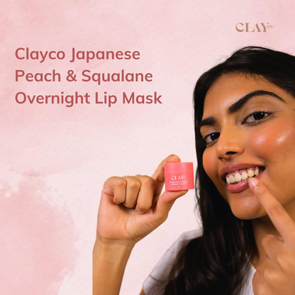 Clayco Japanese Peach & Squalane (Plant) Overnight Lip Mask