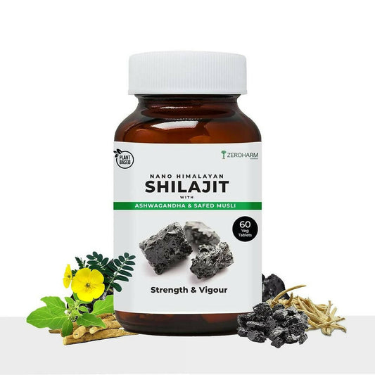 Buy Zeroharm Nano Himalayan Sj With Ashwagandha, Safed Musli from DrMediCart, Ship from India to USA