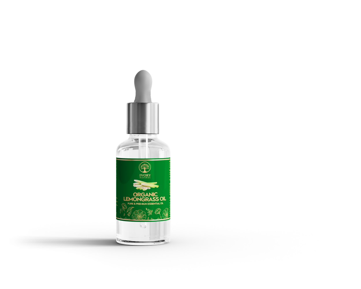 Ivory Natural Organic Lemongrass Oil Pure & Premium Essential Oil For Face, Scalp & Skin