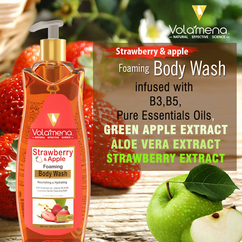 Volamena Strawberry & Apple Foaming Body Wash