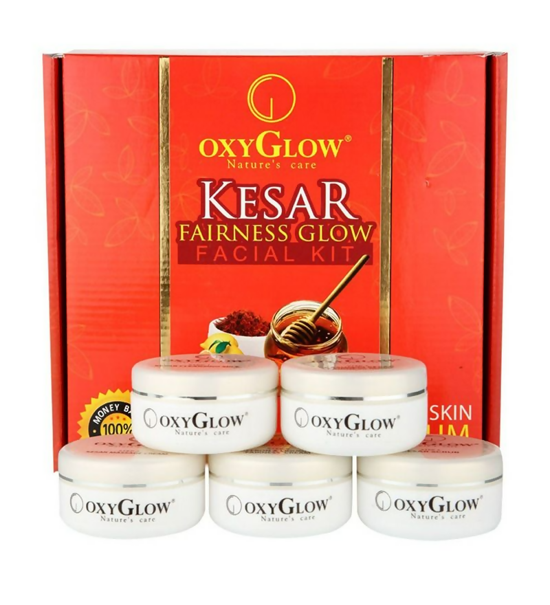 Oxyglow Herbals Kesar Fairness Glow Facial Kit