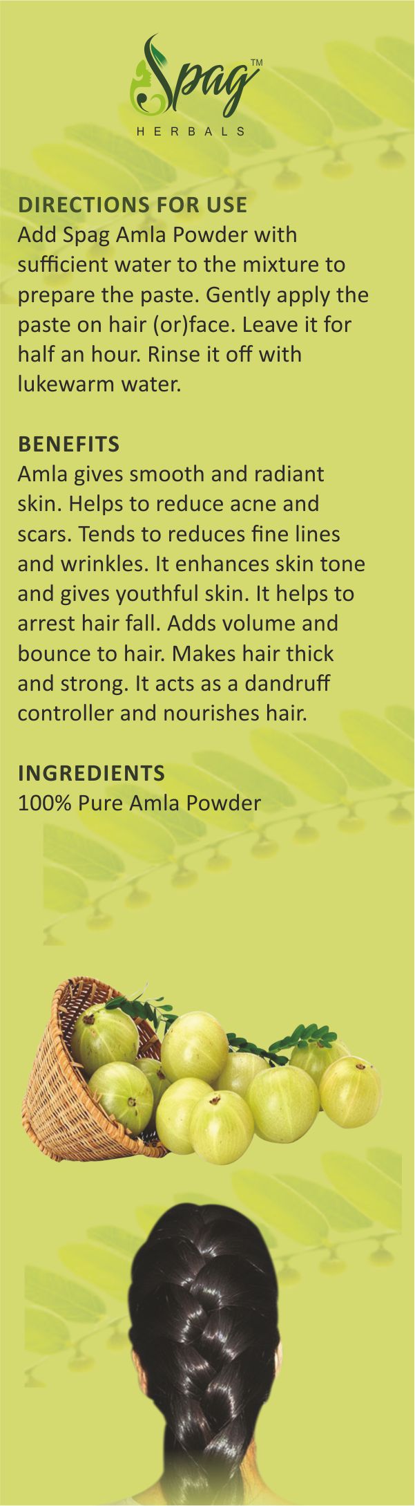 Spag Herbals Premium Amla Powder