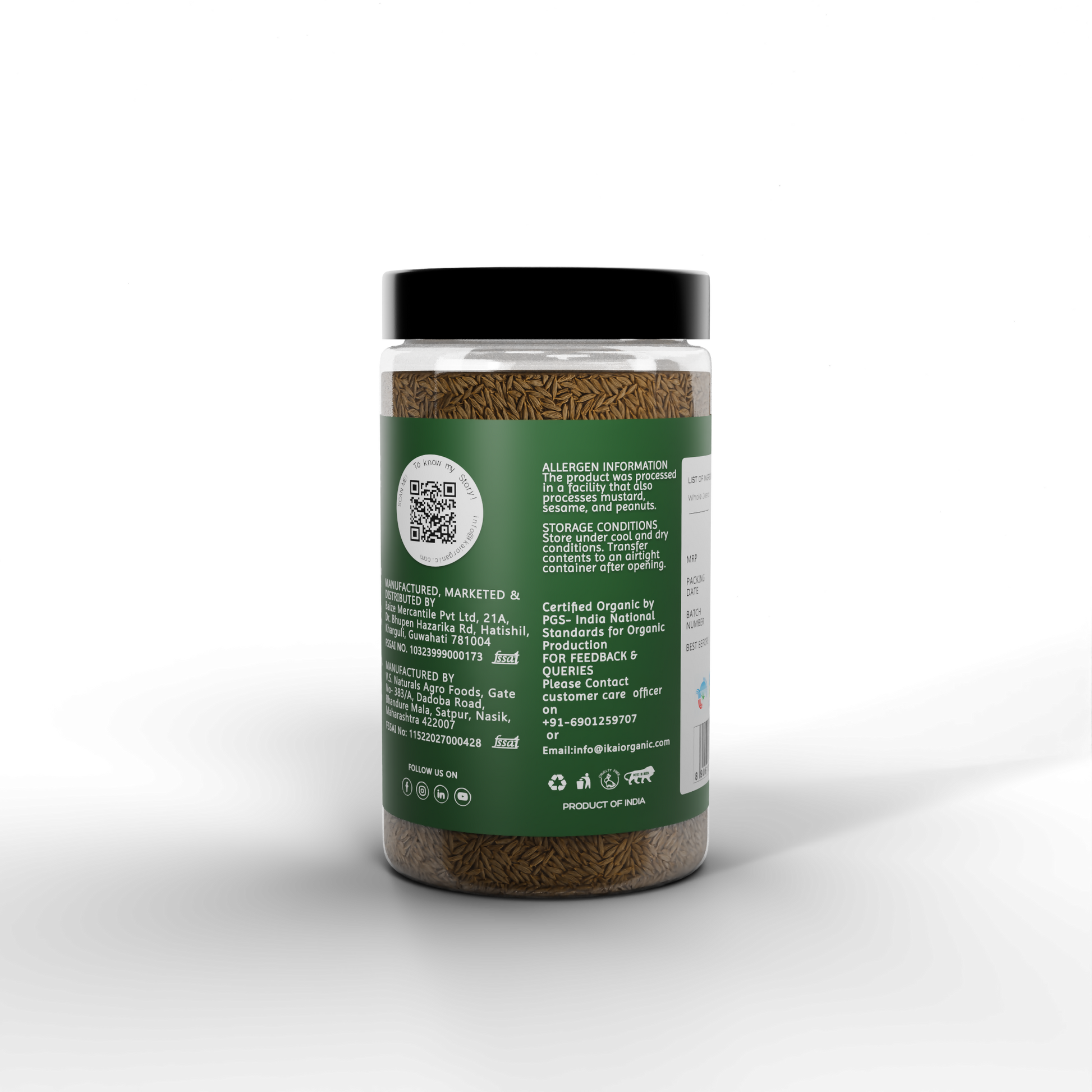 IKAI Organic Cumin Seeds