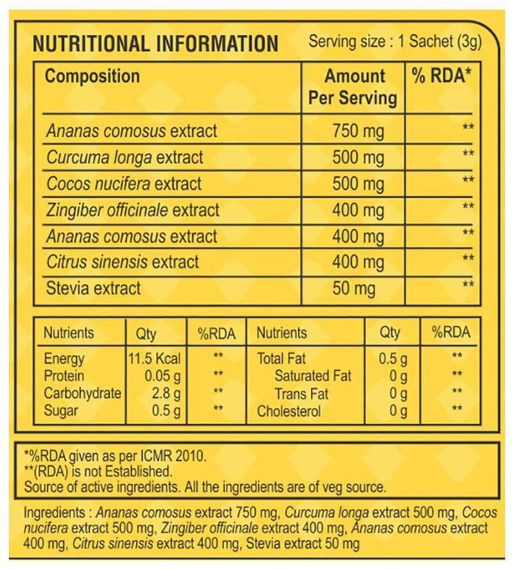Pure Nutrition Bromelain Plus Sachets