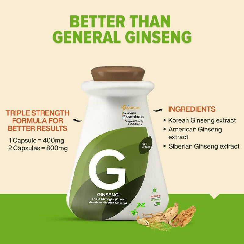 MyFitFuel Ginseng+ Triple Strength Capsules