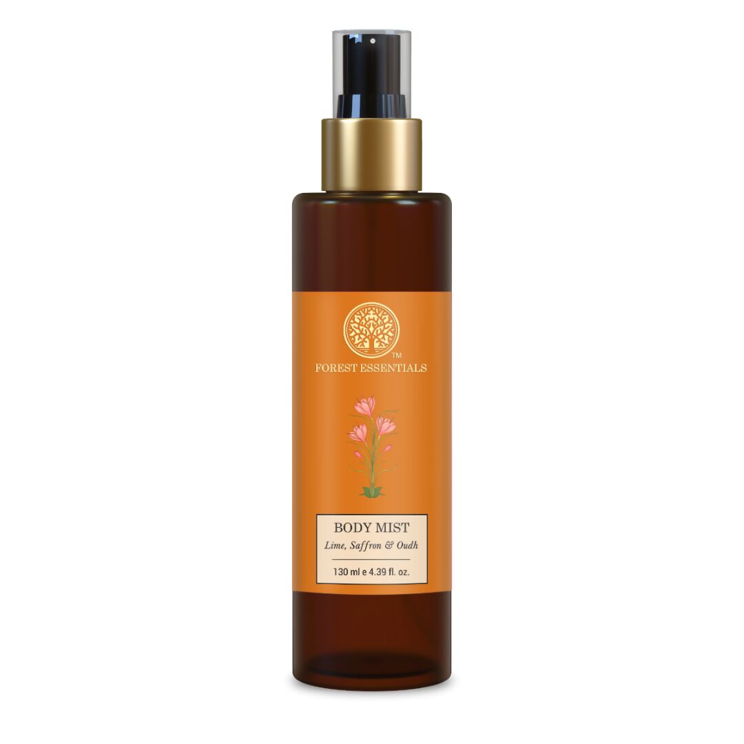 Forest Essentials Scented Body Mist Lime Saffron & Oudh - Drmedicart