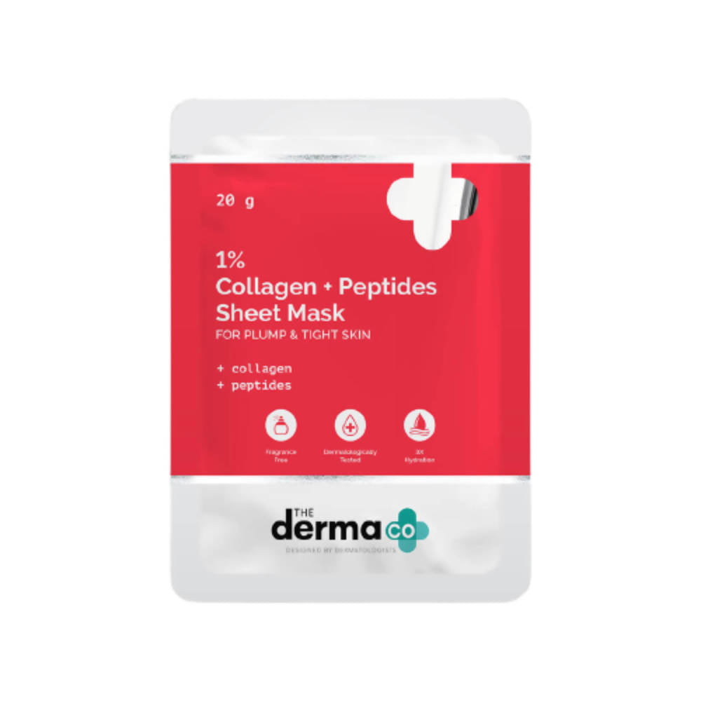 Buy The Derma Co 1% Collagen + Peptides Sheet Mask from DrMediCart, Ship from India to USA