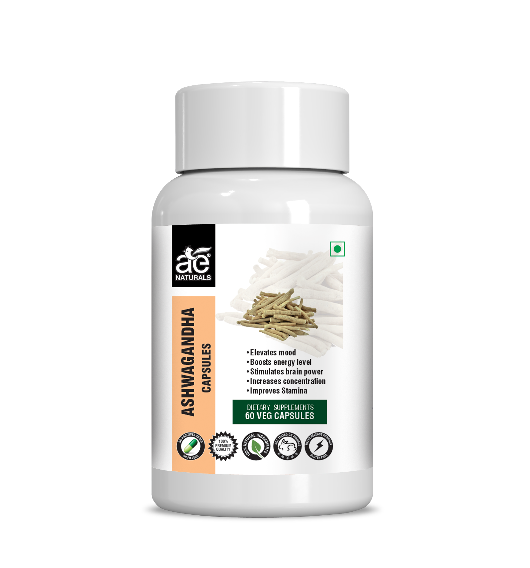 Buy Ae Naturals Ashwagandha Capsules from DrMediCart, Ship from India to USA