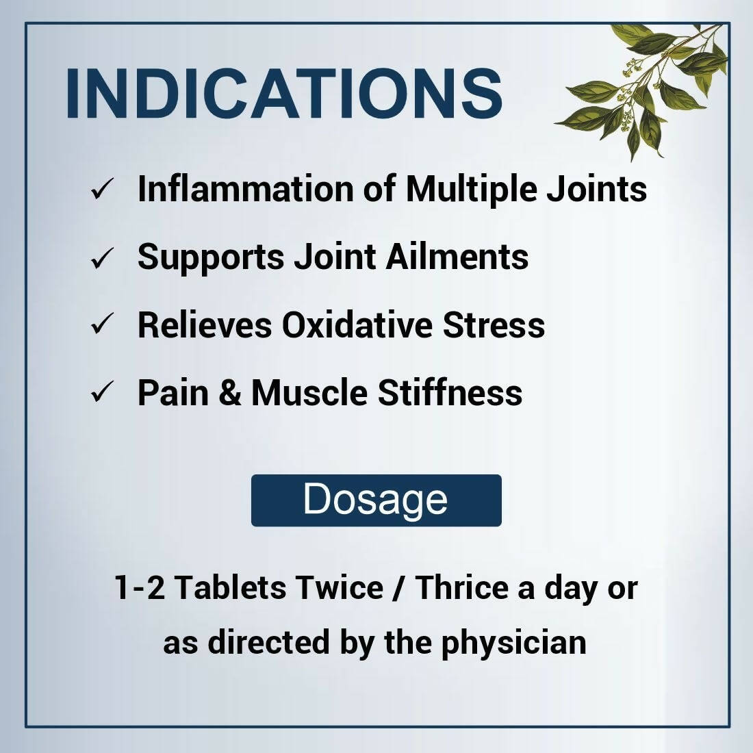 Uma Ayurveda Sandhisakha Ayurvedic Tablets