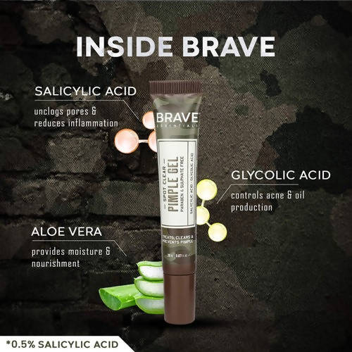 Brave Essentials Spot Clear Pimple Gel