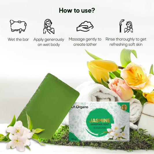 Buy LA Organo Handmade Jasmine Bathing Soap from DrMediCart, Ship from India to USA