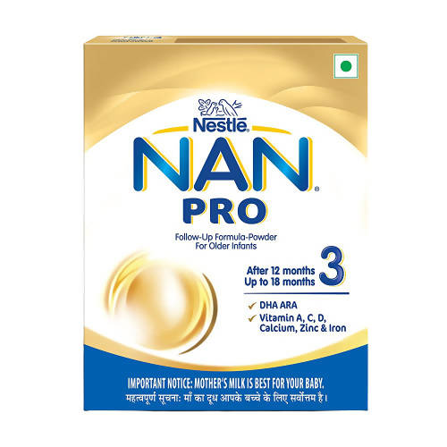 Buy Nestle Nan Pro 3 Follow-Up Formula Powder After 12 Upto 18 Months Infants Stage 3 from DrMediCart, Ship from India to USA
