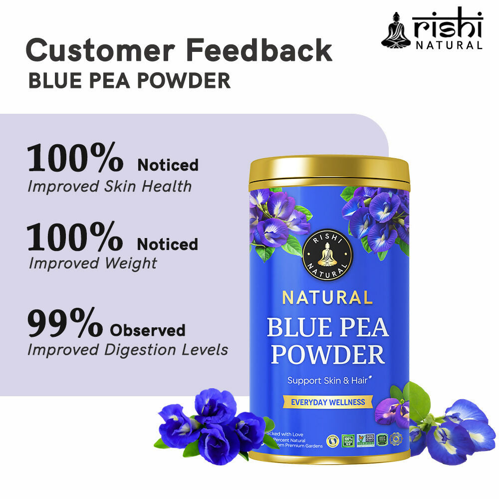 Rishi Natural Blue Pea Powder - For Hair Growth