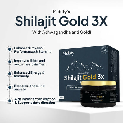 Miduty by Palak Notes SJ Gold 3X Resin with Ashwagandha and Gold