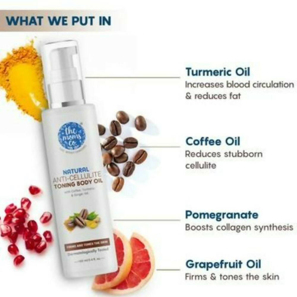 The Moms Co Natural Anti-Cellulite Toning Body Oil - Drmedicart