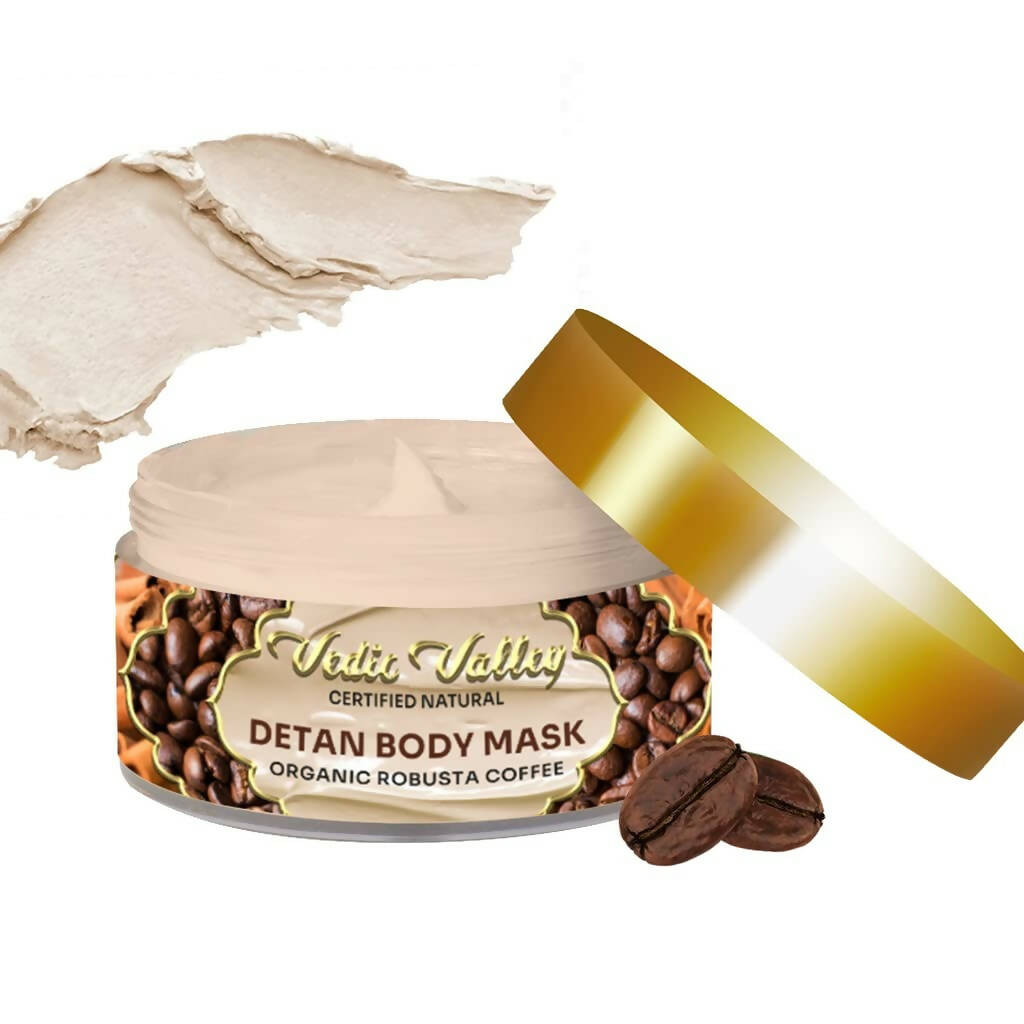 Vedic Valley Detan Body Mask Organic Robusta Coffee - Drmedicart