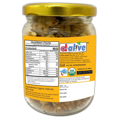 D-Alive Honestly Organic Activated Walnuts - Drmedicart
