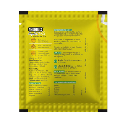 NeoHolix Hydra ORS Sachets Lemon Flavour