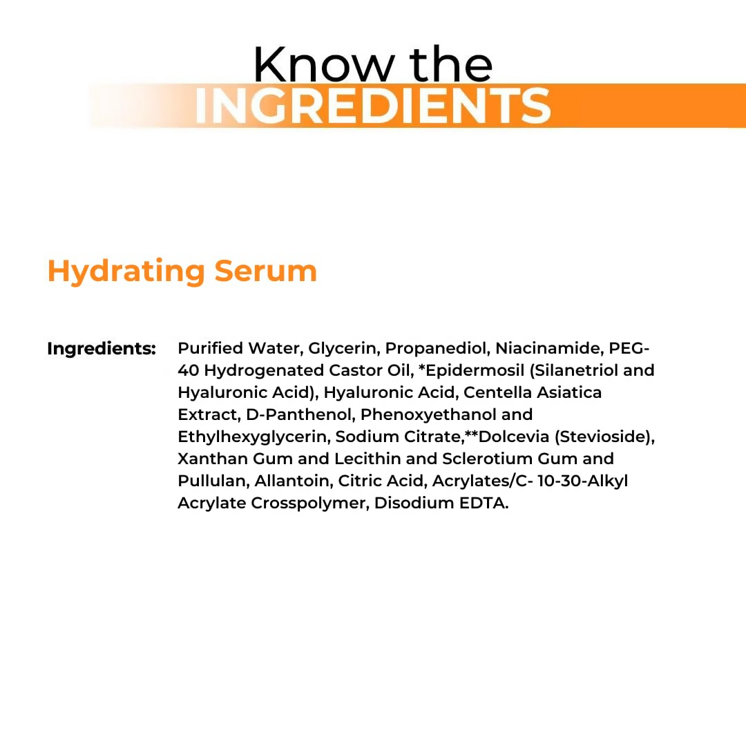 Dermabay Hydrating Serum Advanced Formula with Hyaluronic acid & Niacinamide