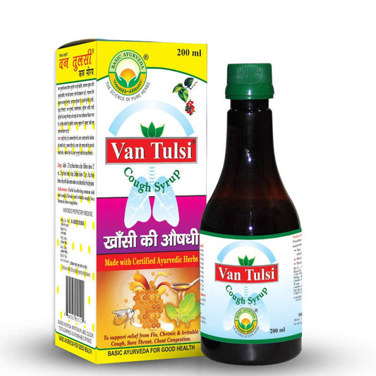Buy Basic Ayurveda Van Tulsi Cough Syrup from DrMediCart, Ship from India to USA