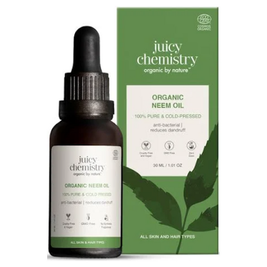 Juicy Chemistry Pure & Organic Neem Oil For Cold Pressed Carrier Oil
