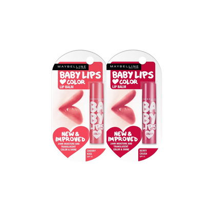 Maybelline New York Baby Lips Lip Balms Cherry Kiss And Berry Crush