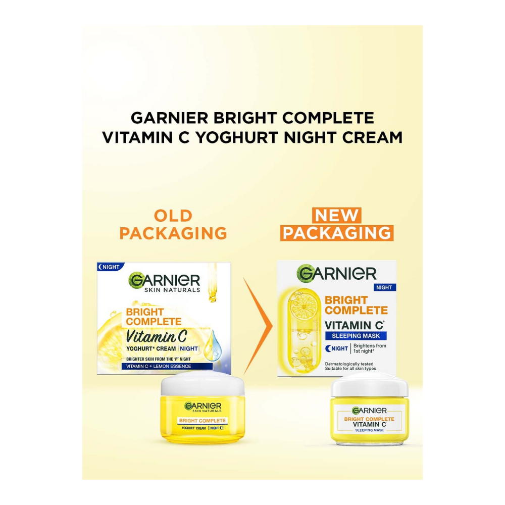 Garnier Bright Complete Vitamin C Yoghurt Night Cream