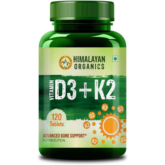 Buy Himalayan Organics Vitamin D3 + K2 Promote Healthy Bones Nutraceutical Tablets from DrMediCart, Ship from India to USA