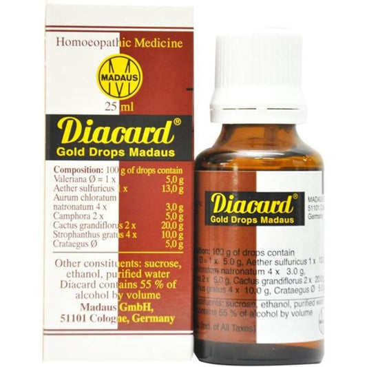 Buy Adel Homeopathy Diacard Gold Madaus Drops from DrMediCart, Ship from India to USA