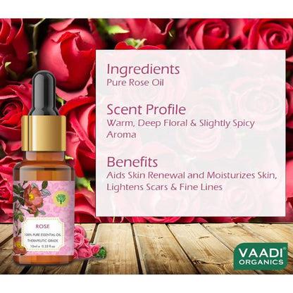 Vaadi Herbals Rose Oil Therapeutic Grade - Drmedicart
